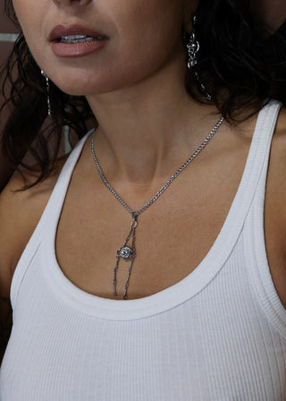 Mantis necklace silver