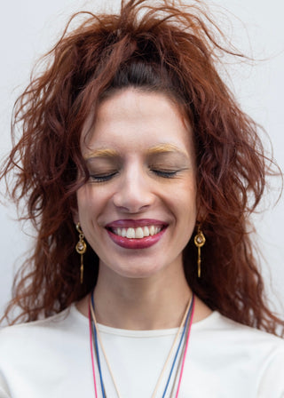 Evil eye earrings Golden