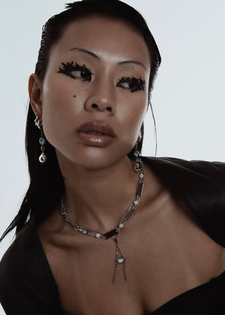 Mantis necklace silver